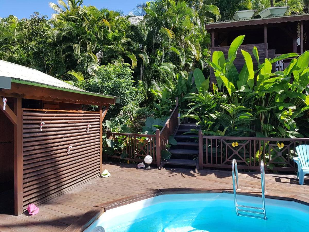 Gites Les Lodges Des Hauts De Deshaies Bungalow Barbade Buitenkant foto